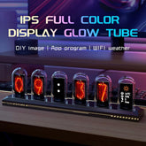 RGB Nixie Tube Clock LED Glows IPS Color Screen DIY Analog Digital Tube Nixie Tube Clock Clock